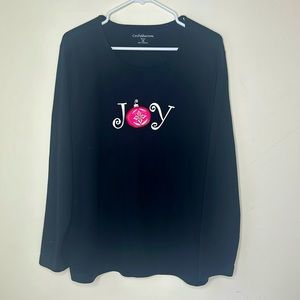 Croft & Barrow Joy Long Sleeve Tee